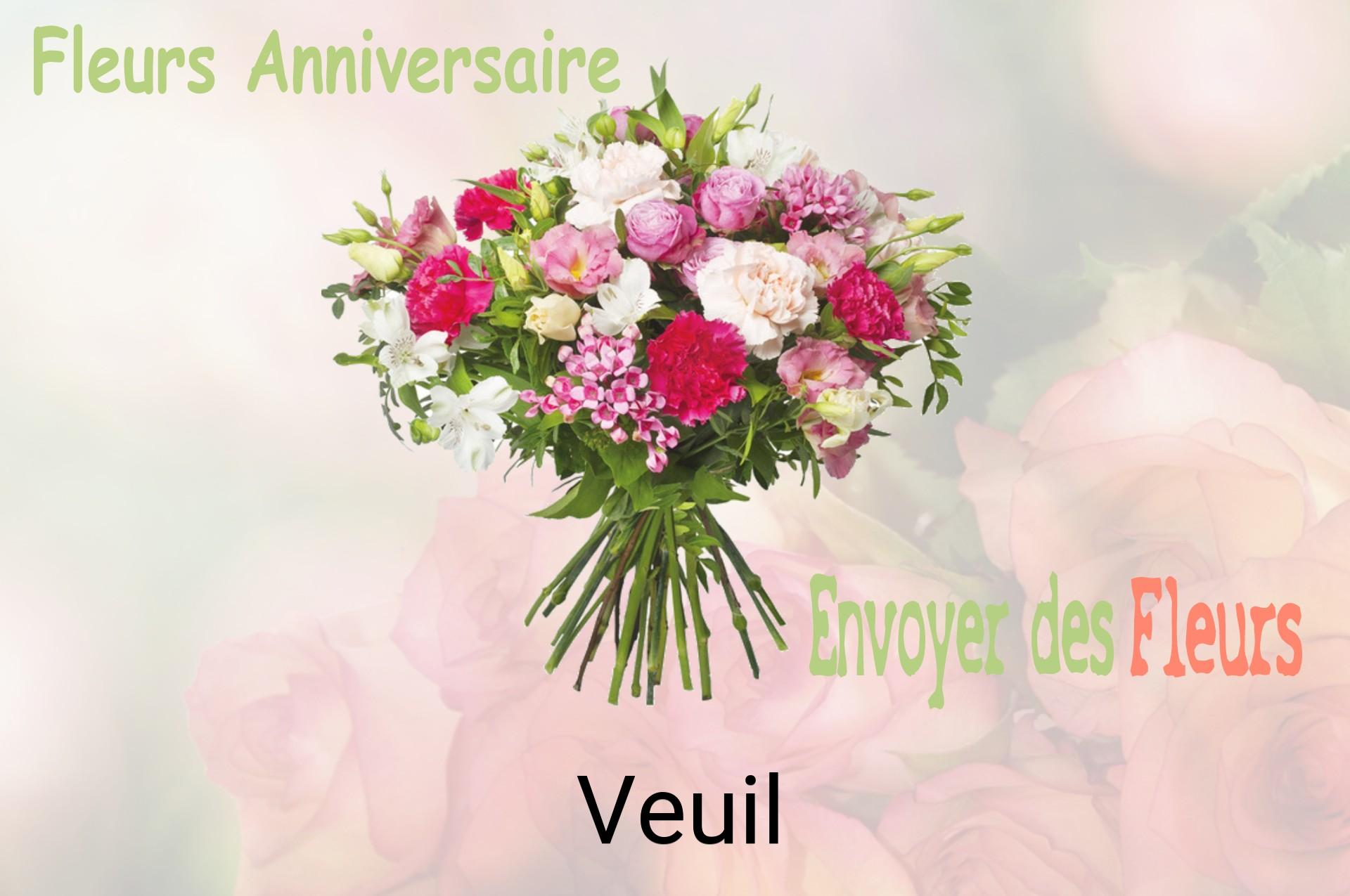 Bouquet de fleurs d’anniversaire livré à Veuil