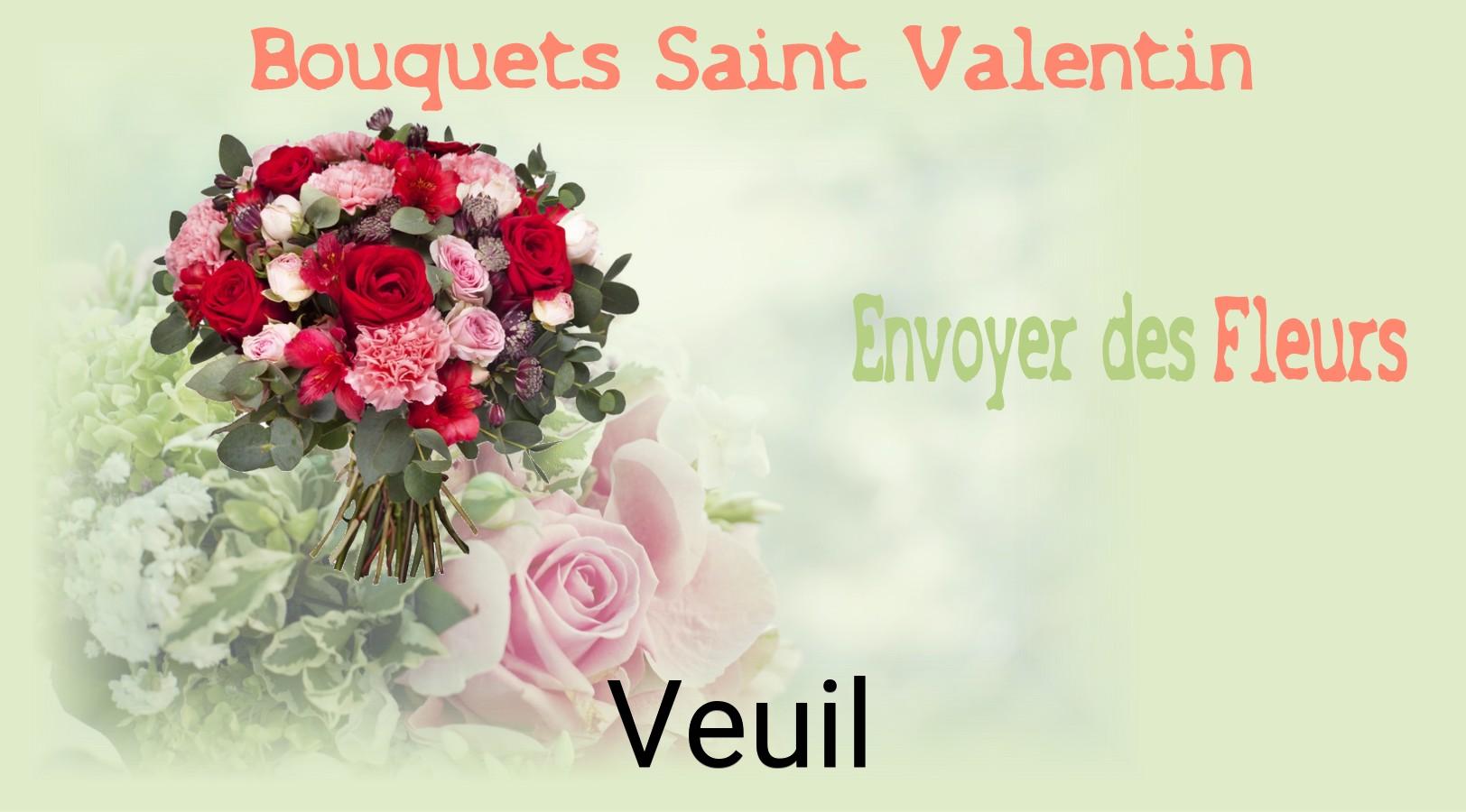 Roses de Saint-Valentin livrées à Veuil
